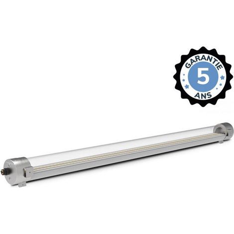 Tubulaire LED Intégrées Claire Traversant 52W 3000K - Garantie 5 ans Miidex Lighting® (1/5)