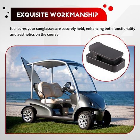 Support de lunettes de soleil en aluminium pour voiturette de golf (1/4)