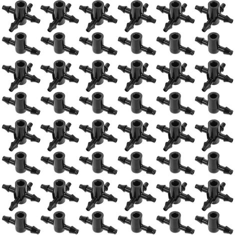 Raccord en Y 5 voies et 3 voies pour tuyau d'arrosage agricole, idéal pour les serres (2,6 x 1,2 cm, lot de 400 pièces). (1/5)