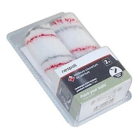 Lot de 2 mini-manchons Rollmatic pour murs et plafonds surfaces lisses 110 mm - NESPOLI - 27252110 (1/2)