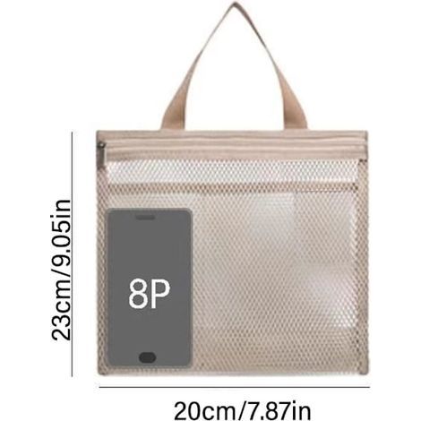 Pink mesh toiletry bag (1/2)