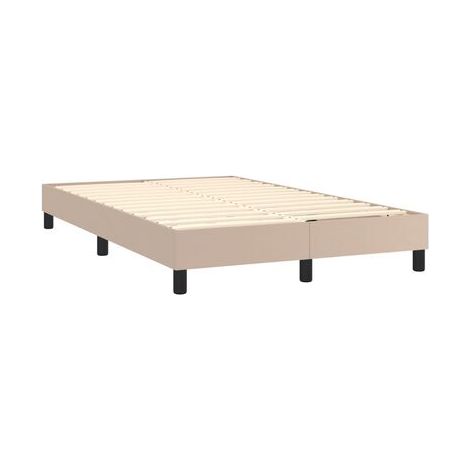 Sommier champignon avec matelas lumineux LED, couleur cappuccino, 120 × 200 cm, éclairage led d’ambiance, pour chambre, confort quotidien, assemblage rapide (1/5)
