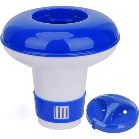 Diffuseur Chlore Piscine, 5 Pouces Flotteur Chlore Piscine, Diffuseurs Piscin Chlores Flottant pour Bains à Remous, Aquatiques & Spa et Hot Tub (1/5)