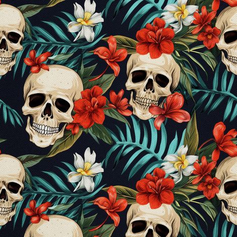 Tela decorativa para exteriores Oxford - Motivo de calavera I DX4922 (1/5)
