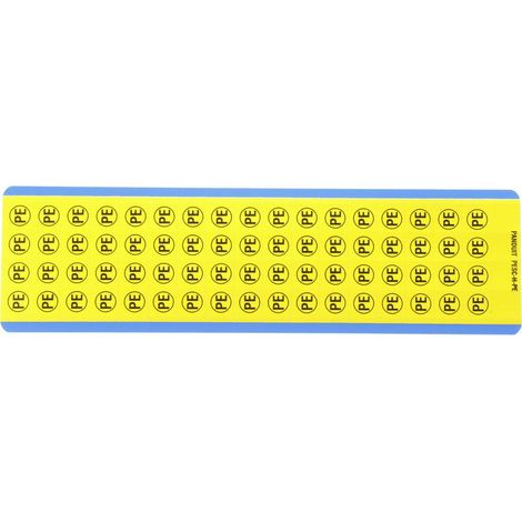 Panduit PESC-H-PE Panneau signalétique PE, conducteur de protection (l x H) 13 mm x 13 mm 68 pc(s) (1/2)