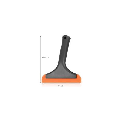 Tergivetro in silicone per doccia, tergivetro per doccia, dimensioni ridotte per tergivetro auto, tergivetro per la pulizia del parabrezza, nero - Crezuo