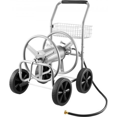 Schlauchtrommelwagen 91m. Robuste Gartenwasserbepflanzung mit Korb (1/5)