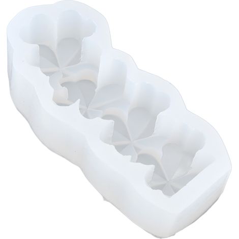 Moule à bougie en silicone, démoulage facile, silicone alimentaire, moule à gâteau au chocolat DIY pour loisirs créatifs et décoration intérieure, trèfle à quatre feuilles (1/5)