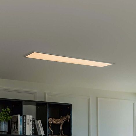 [NEUWERTIG] B-Ware Lindby LED Panel Deckenleuchte Licht Farbwechsel weiß Kunststoff Aluminium (1/2)