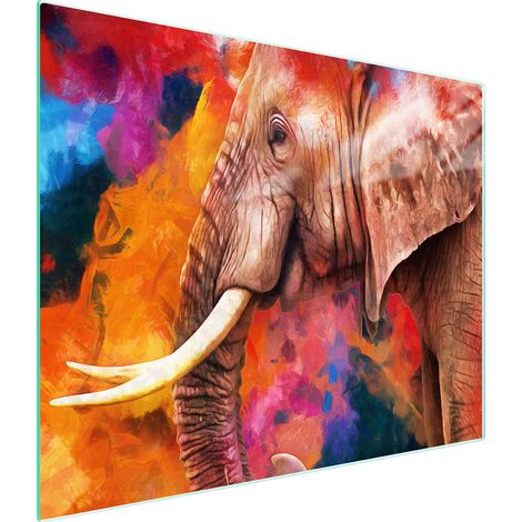 Planche à découper en verre 52x30 éléphant (1/5)