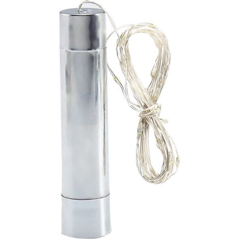 Bouchon Lumineux - Guirlande LED pour Bouteille - 200 cm - Gris Clair - Alimentation par Pile AA - 1 Pièce (1/5)