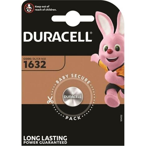 Duracell DL1632 Lithium-Knopfzelle 3V Pack mit 10 Stück
