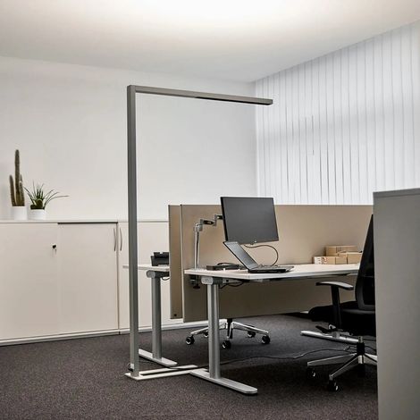 [GEBRAUCHT] B-Ware Arcchio Stehlampe Büro Standlampe Led Sensor Silber Dimmbar Touchdimmer Cct208