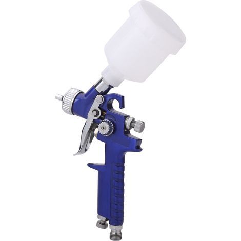 Pistolet à peinture HVLP mini 100CC, buse 1.0mm, gravité, kit air comprimé, usage voiture (1/5)