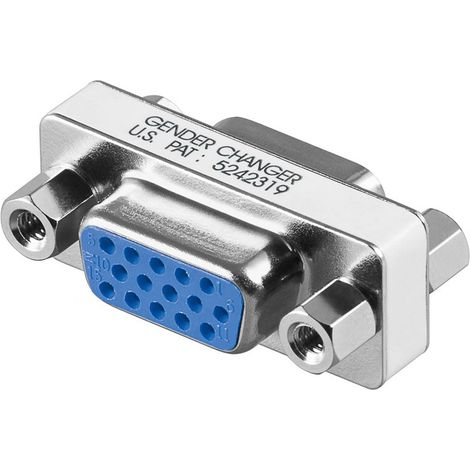 Adattatore VGA Sub-D15 Adattatore VGA Sub-D15 Da femmina a femmina Monitor Goobay