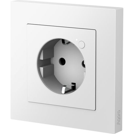 Aqara Enchufe Pared H2 EU con Matter, Requiere Zigbee 3.0 HUB, 16A, Monitoreo Energía y Protección Energía, Programación, Modo Temporizador y Control Voz,Compatible HomeKit, Alexa, Google Home e IFTTT (1/2)