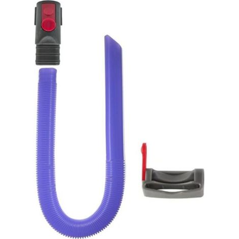 Tuyau D'Aspirateur - Adaptateur Tête Plate - Verrouillage Interrupteur - Pour Nettoyage Grille Aération Sèche-Linge - 1 Pièce (1/4)