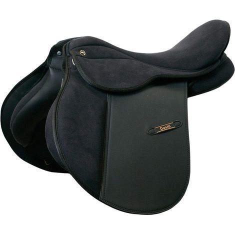 Sella leggera da completo in camoscio con archetto intercambiabile: 16", Nero 10