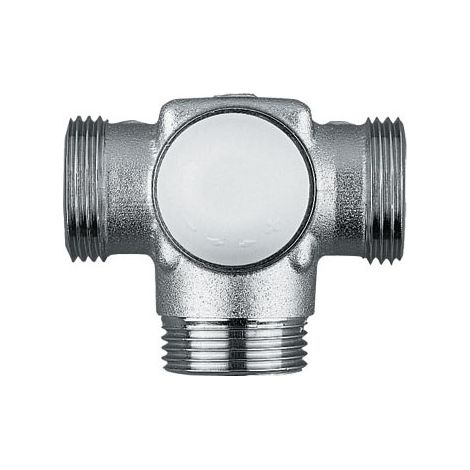 Vanne trois voies TS-E-3-D Fig.7745(02) 3/4" gauche pour système monotube.