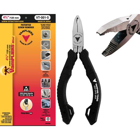 Mini pince nue de 12,7 cm à poignée ESD Safe, à mâchoires fines antidérapantes en acier à haute teneur en carbone, pour informatique, circuits imprimés, réparation (1/5)