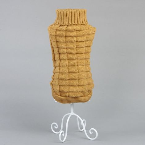 Haustierpullover für Welpen, Katzen und Hunde, warm, niedlich, Netzmantel, Kleidung für Herbst und Winter