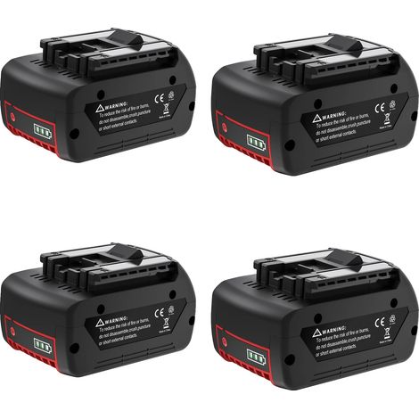 Batterie, 18V Rechargeable, Capacité de 6000mAh, 4 pcs (1/2)