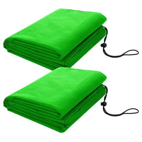Housse de Protection Hivernale pour Plantes 100 x 80 cm – en Non-Tissé Vert – avec Cordon de Serrage (1/4)