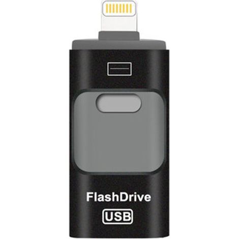 Clé USB - 3 En 1 USB 3.0 - Port USB-C iPhone USB-A - Compatible iPhone iPad Android Ordinateur - 64 Go
