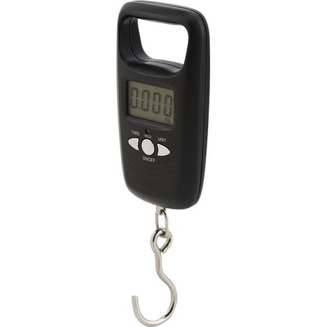 Mini balance électronique portable noire à suspendre, balance à bagages de haute précision (1/5)