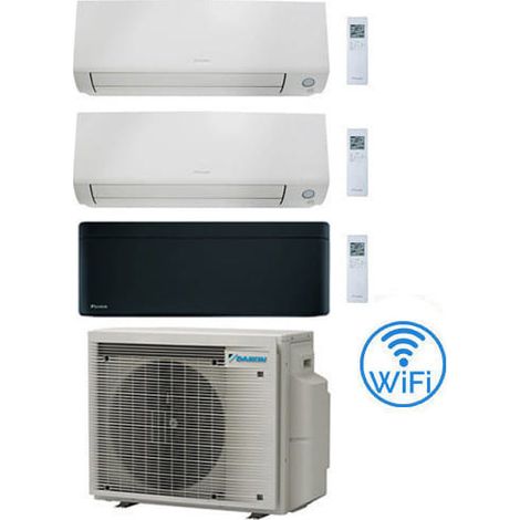 Climatizzatore GARANZIA ITALIA Daikin Perfera All Seasons + Stylish Black Wifi Trial Split Inverter 7000 + 9000 + 12000 BTU con U.E. 3MXM52A9 Classe A+++/A+++ NOVITA' 2024 (1/5)