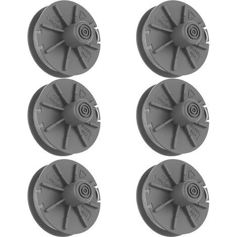 Turbo Brushcutter Trimmer Line Spool – 6 pieces, 6 m, 2 mm diameter, compatible with 5307-20