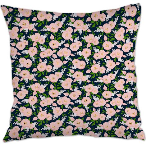 Housse de coussin 45x45 cm carrée fermeture à glissière pour Noël, l'Action de grâce, anniversaire, la Fête des Mères (1/5)
