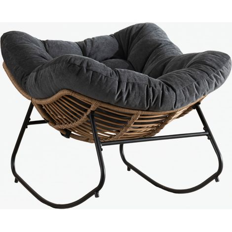 GagaFauteuil à bascule, chaise d'appoint en chenille, fauteuil moderne pour chambre d'enfant, salon, chambre à coucher (1/5)