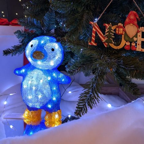 Décoration Noël Pingouin illuminé (1/3)