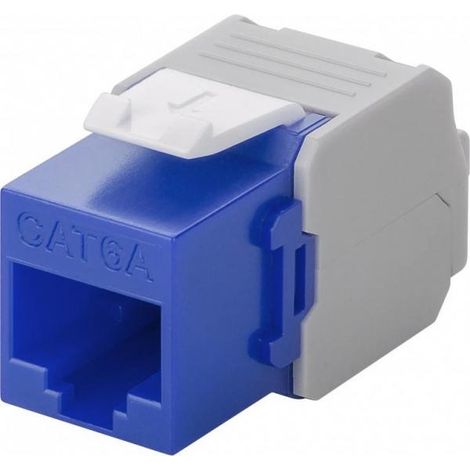 Goobay Frutto Keystone RJ45 Cat6A UTP 500MHz Blu (1/4)
