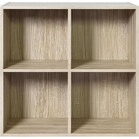 Étagère cubique compacte en bois stratifié E1 pour rangement multifonctionnel (1/5)