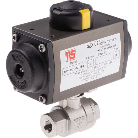 Vanne pneumatique RS PRO, Bille BSP 1/4" ( Prix pour 1 ) (1/2)