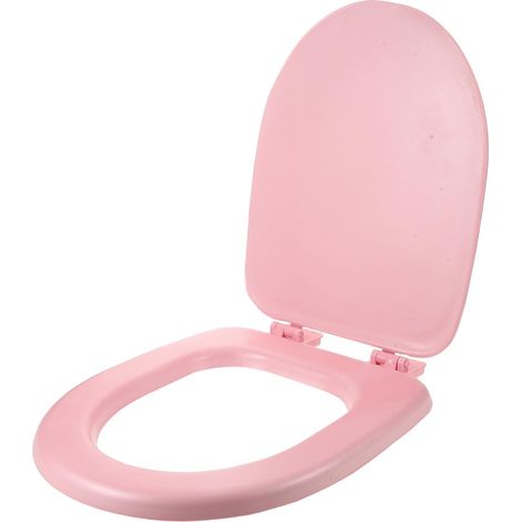 Abattant de toilette allongé et rembourré - Pièce de rechange en mousse souple à fermeture ralentie - Accessoire pour cuvette de toilette en forme de U, idéal pour la maison, les chambres (1/5)