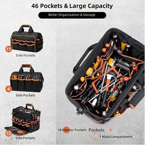 sac portable sport te de 43 cm( 17 pouces), en tissu Oxford épais et résistant l'usure portable tran (1/3)