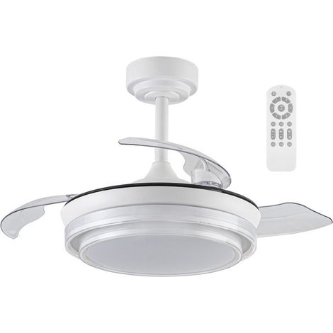 Ventilador LED aspas plegables Mesina Mini Blanco CCT Dim (46W) (1/5)