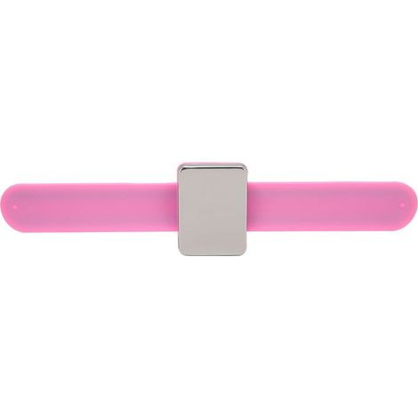 Magnetisches Nadelkissenarmband aus rosa Silikon, starkes magnetisches Handgelenkkissen, DIY-Handnähzubehör (1/5)