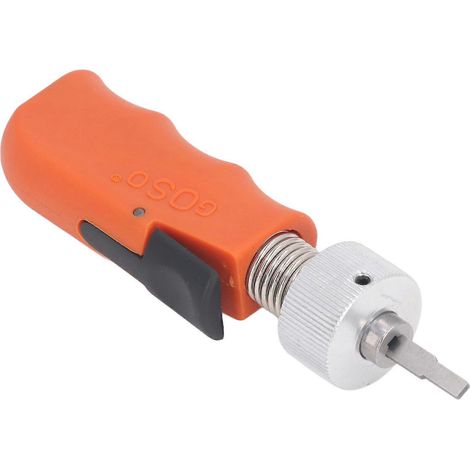 Outil de rotation rapide de cylindre en acier inoxydable et caoutchouc pour serrurier portable (1/5)