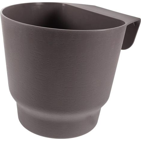 Pots De Fleurs Suspendus pour Balustrade De Balcon Support De Jardinière Rétention Deau Gris Petite Jardinière pour Orchidées Et Plantes Succulentes