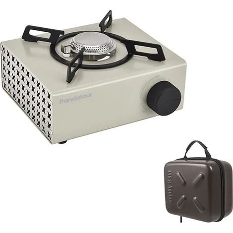 Réchauds de camping portables haute puissance 2000 W, four en métal pour extérieur, avec interface à ventouse magnétique, parfaits pour les pique-niques, les barbecues et la cuisine. (1/5)