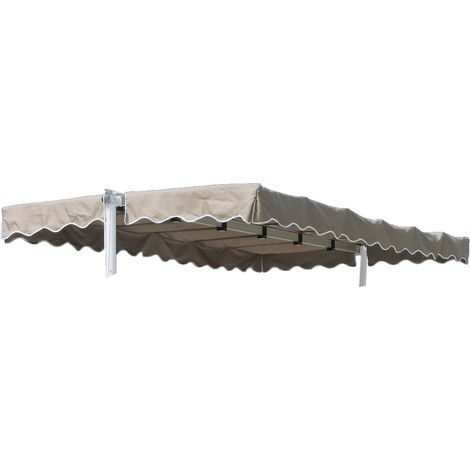 Ersatzdach Standmarkise Dubai Markise Sand 375 x 225 cm
