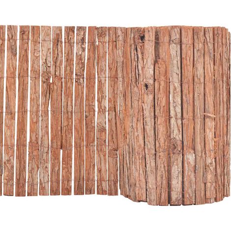 vidaXL Bark Fence 1000x50 cm (1/5)