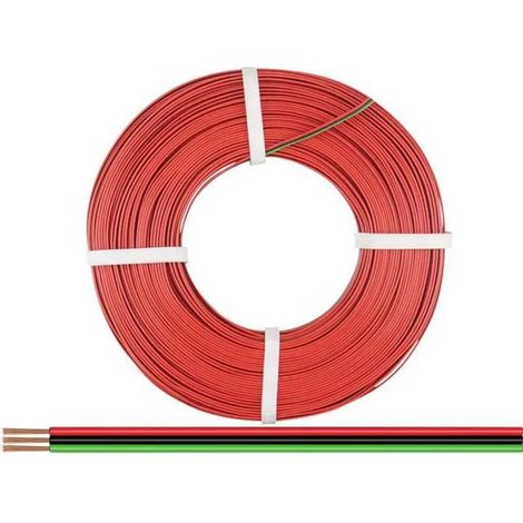 Donau-Elektronik Cavo elettrico multibrin 50 metri rosso verde nero