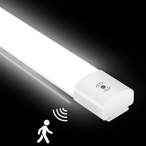 LED Deckenleuchte Feuchtraumleuchte mit Bewegungsmelder 60cm 20w (1/5)
