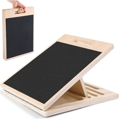 Wadendehner aus Holz – Slant Board/Schrägbrett für Wadenstretching, stabiler Wadentrainer für alle Altersgruppen