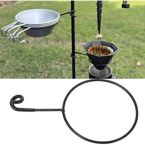 [Halterung für Campingzubehör] Vielseitig einsetzbares, eloxiertes Aluminium, 12 mm Durchmesser, mit einem 111 mm langen Innenregal und EVA-Aufbewahrungstasche für einen Kocher leicht und kompakt für  (1/5)